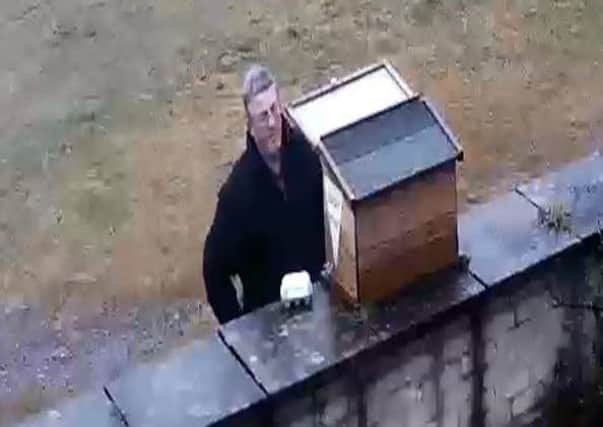 Police want to speak to this man regarding the theft of eggs from a charity.