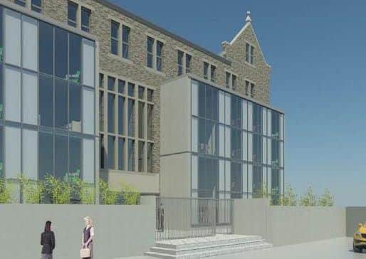 An artist's impression of how the rear of the Gillows building would look.