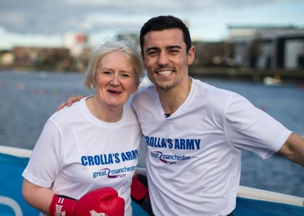 Marion Haines with Anthony Crolla
