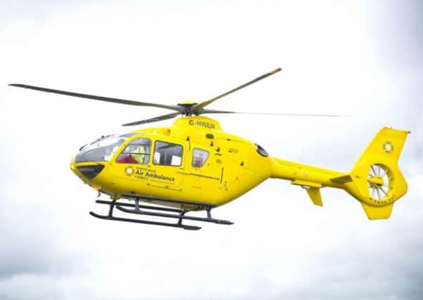 The North West Air Ambulance in action.