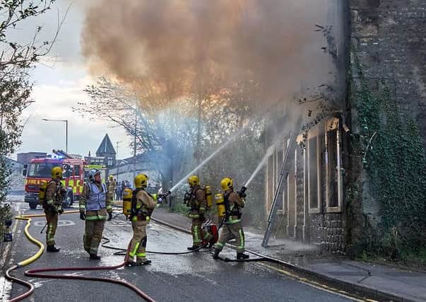 Blaze at St Leonardgate, Lancaster. Pic: Mark Pickup
