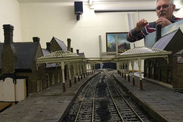 Green Ayre model train station. Picture by David Chandler.