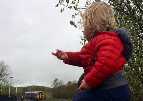 This little boy's red jacket was lost on the 14.01 Skipton to Morecambe train on Sunday.