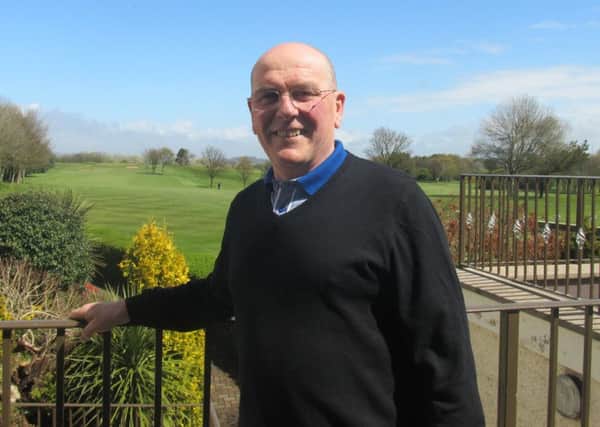Geoff Suthers, at Morecambe Golf Club. The 63-year-old suffered a cardiac arrest whilst playing in a golfing competition, he was saved by his fellow players.