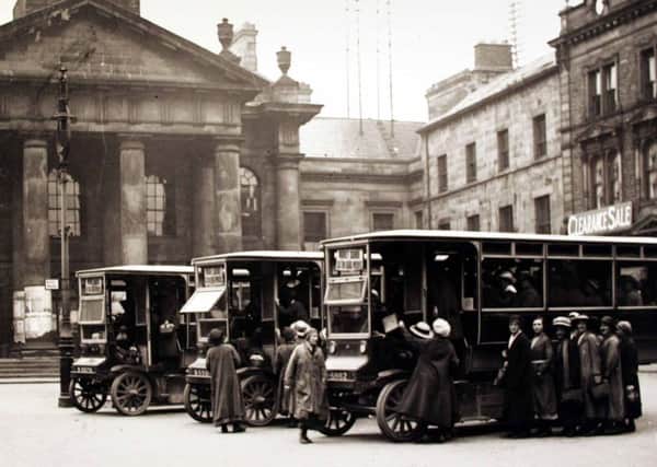 Battery buses, Market Square, Lancaster.