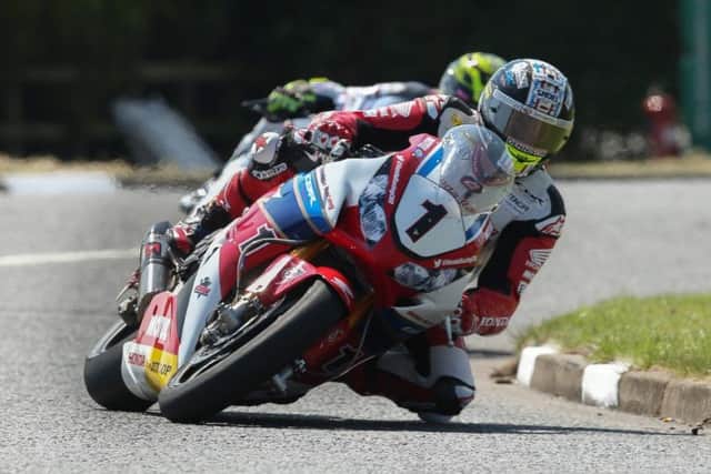 John McGuinness in action at the North West 200.