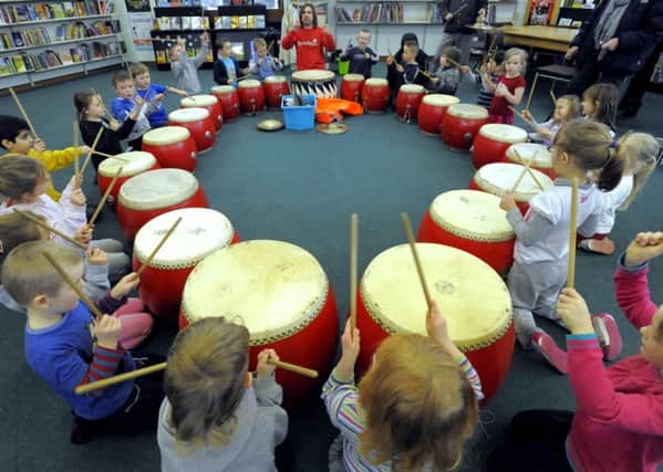 A Chinese drumming workshop held in Morecambe Library in 2013 is one example of the many events that take place at the library.