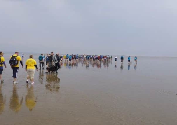 The cross bay walk takes place on July 30.