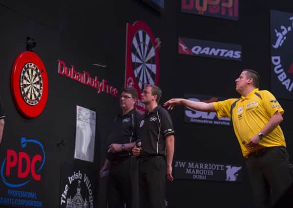 Dave Chisnall in action out in Dubai. Picture: Dubai Duty Free