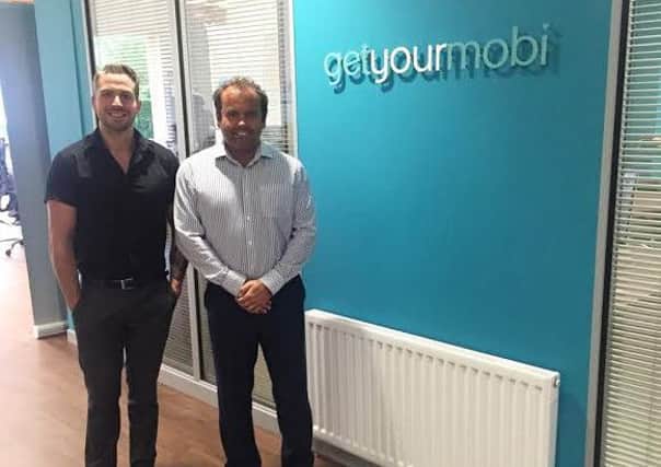 Get Your Mobi founder Adam Blakey (left) and Lee Brady.