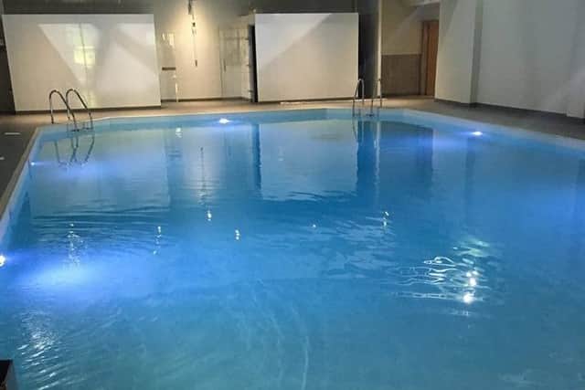 The new pool at the Holiday Inn