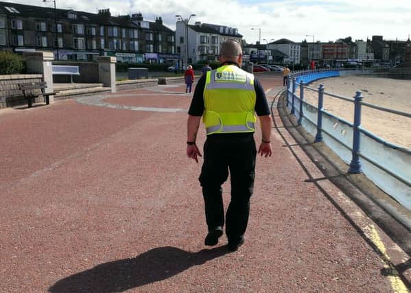 Phil Bradley, Morecambe Town Council's Environmental Enforcement Officer, on the beat.