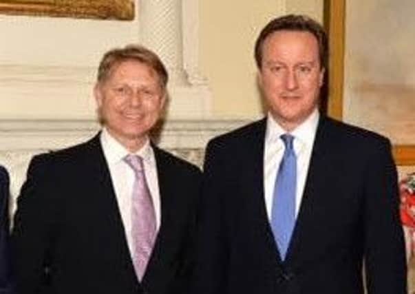 Prime Minister David Cameron with Morecambe MP David Morris