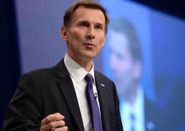 Secretary of State for Health, Jeremy Hunt.