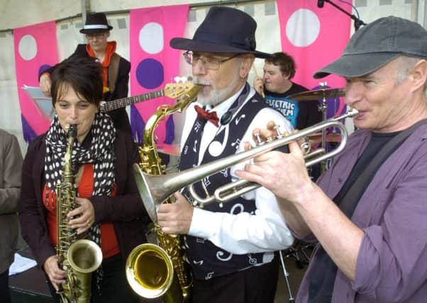 Jazz has been popular in Morecambe over the years, pictured are musicians taking part in the West End Festival.