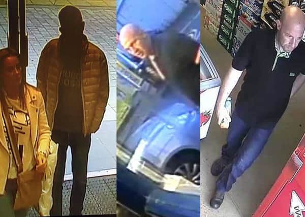 Police have released CCTV images of four people they would like to speak to.