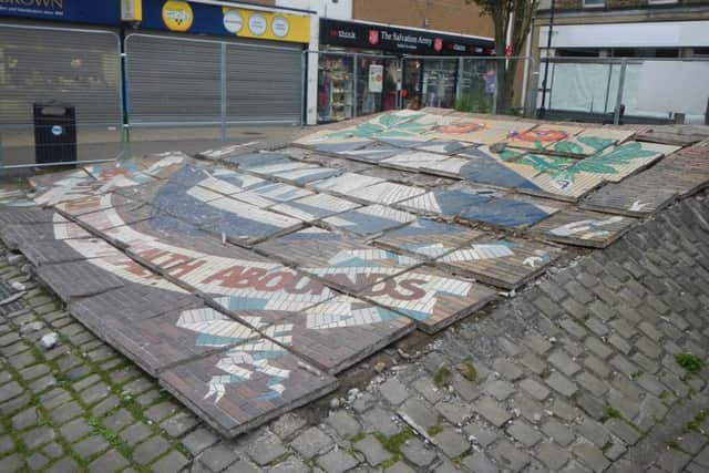 The mosaic in New Town Square, Morecambe, is being removed and transferred to a new location.