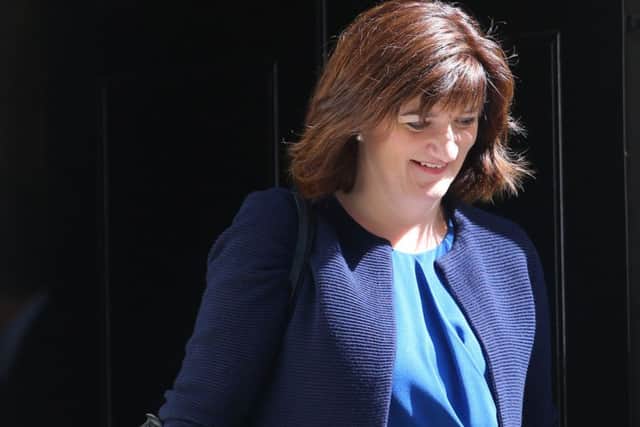 Education Secretary Nicky Morgan leaves Downing Street, London, after the final Cabinet meeting with David Cameron as Prime Minister. PRESS ASSOCIATION Photo. Picture date: Tuesday July 12, 2016. His successor Theresa May will take up office as Britain's second woman PM on Wednesday, after Mr Cameron answers MPs' questions in the House of Commons for the last time and goes to Buckingham Palace to offer his resignation to the Queen. See PA story POLITICS Conservatives. Photo credit should read: Gareth Fuller/PA Wire