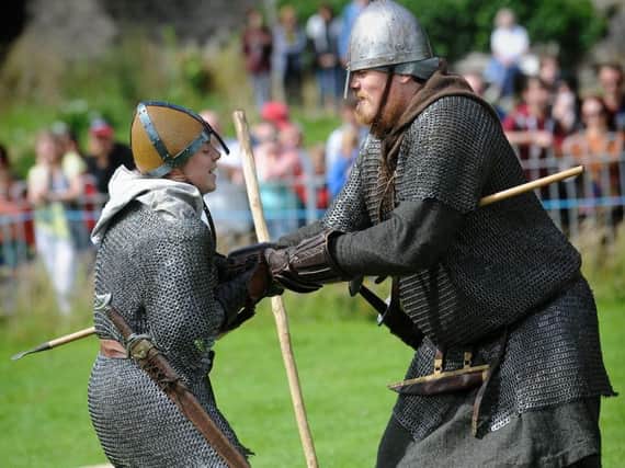 There were battle re-enactments