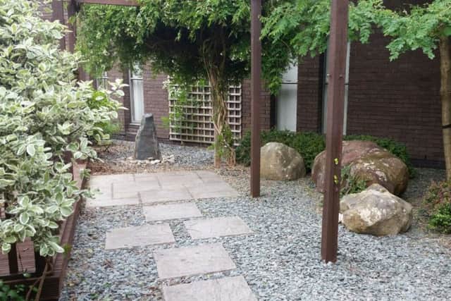 The RLI bereavement garden after the makeover.