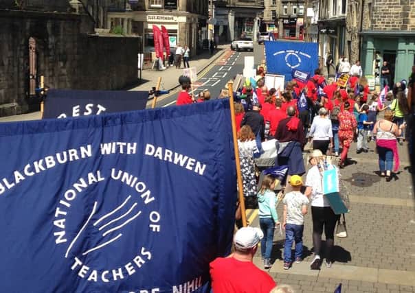 School's protest march in Lancaster
