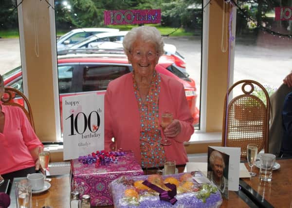 Gladys Till celebrates her 100th birthday.