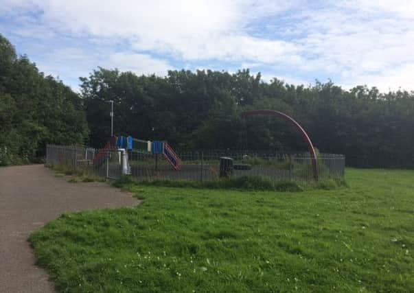 The park near the Parkside estate which residents say is not fit for purpose.