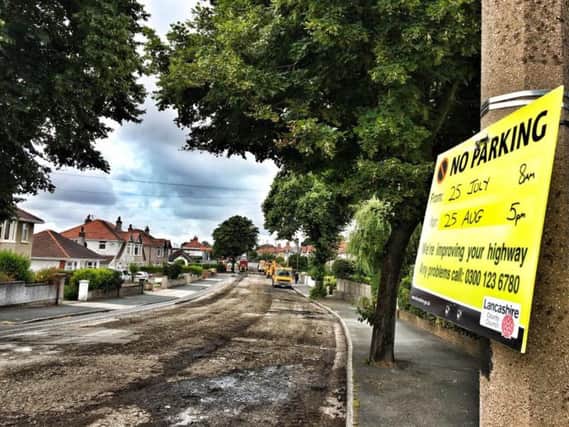 Lancaster Road works. Picture by David Chandler