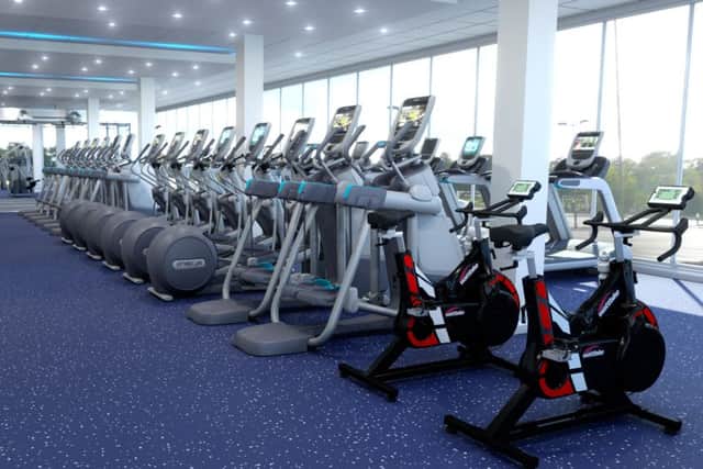 How the fitness suite in the revamped Salt Ayre Leisure Centre might look.