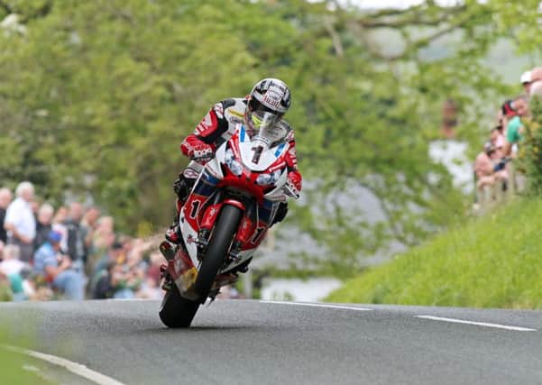 John McGuinness in action at this year's Isle of Man TT. Picture: Rod Neill