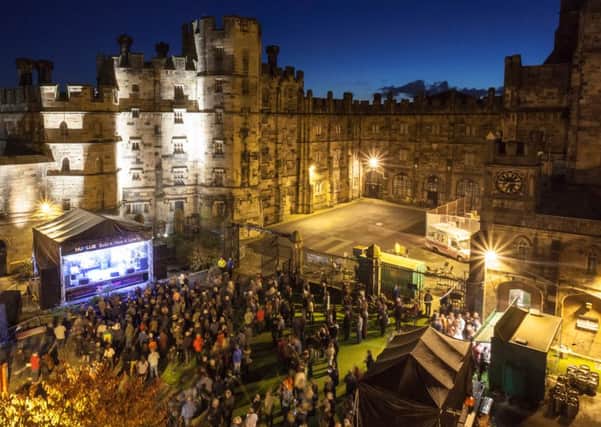Castle from above at last year's Lancaster Music Festival. Picture by Nick Dagger.