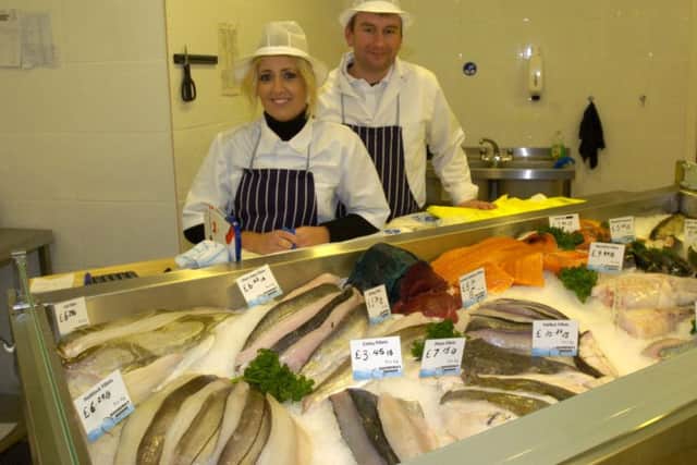 Ali and Damian Shaw from Shoreway Fisheries in their new shop in Marketgate. They were previously at R and P Shaw in the market.
Rob-Telephone is the same 01524 848814.