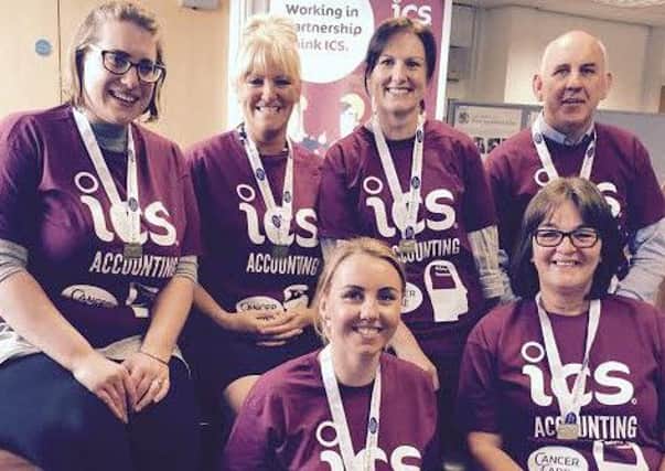 ICS team members who took part in the CancerCare Cross Bay Challenge on Sunday.Top row - Helen Callaghan, Christine Sandwell, Sonia Donovan, John Lyon. Bottom row - Anna Bell, Judith Solomon.