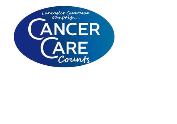 The Lancaster Guardian CancerCare Counts campaign logo.
