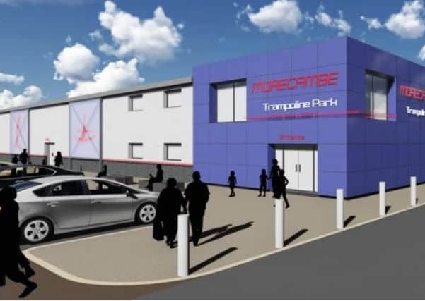 How the outside of the new trampoline park in Morecambe might look.