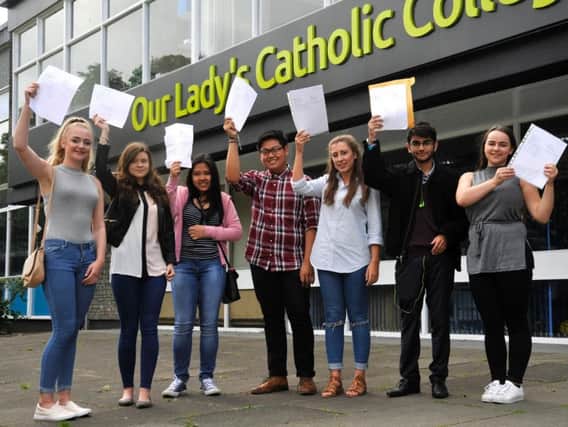 Lancaster students celebrate their A-level results