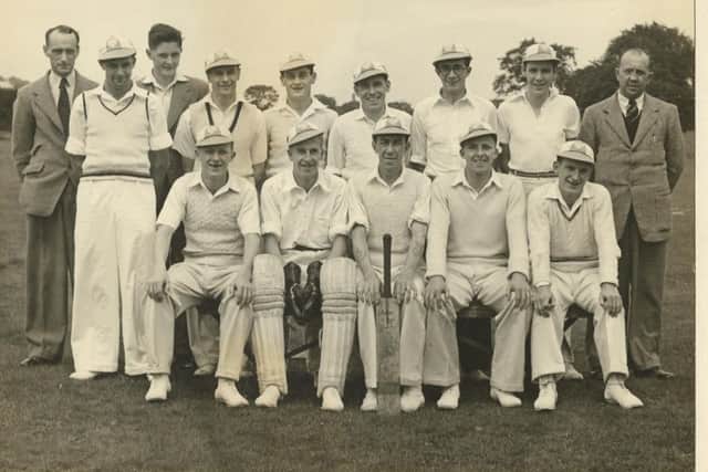 Waring and Gillows Cricket XI 1948-49: back row from left, George Chudley, Roy Ingram, Ian Stubbs, Bob Fryers, Stanley Nicholson, Ben Lush, Sid Woodhouse, Roy Paton and Wilfred Curwen. Front row from left, Eric Salter, Frank Parkinson, Jack Poulton, Tommy Mulroy and Billy Mills.