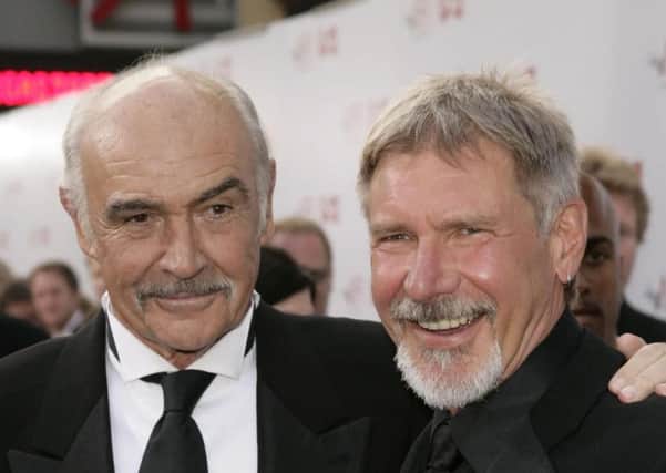 Sir Sean Connery with his close friend Harrison Ford