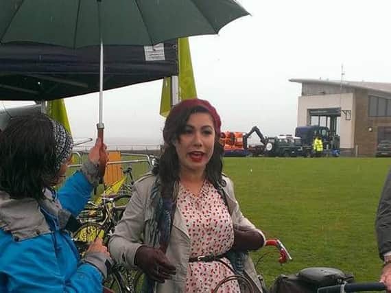 Saturday's steady rainfall failed to dampen spirits at Morecambe Vintage-by-the-Sea.