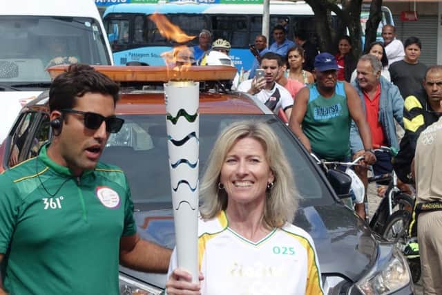 Karen Cunningham was an Olympic torch bearer in Rio.