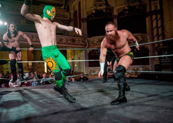 Wrestling action returns to Morecambe Winter Gardens on September 17. Photo by Tony Knox.