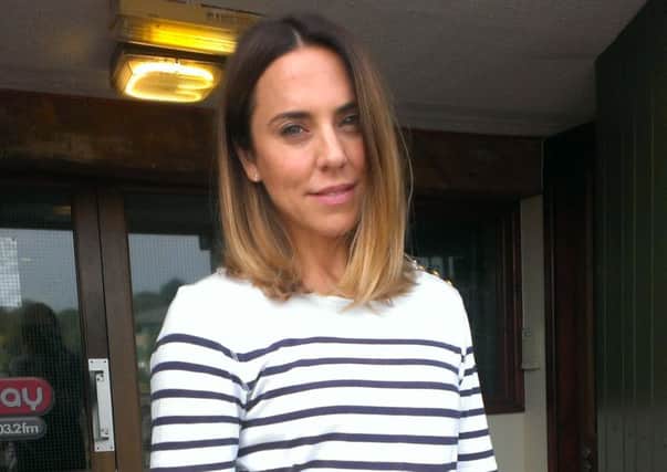 Melanie C in Lancaster to promote her new single and album.