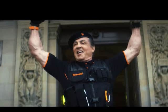 Sylvester Stallone in the Warburton's bread commercial.