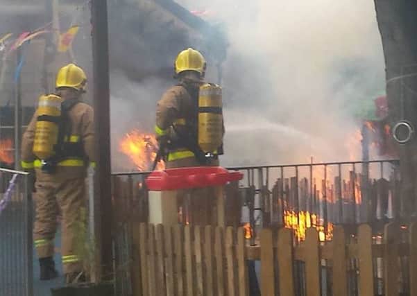Fire at a nursery in Heysham. Picture: Andy Slack