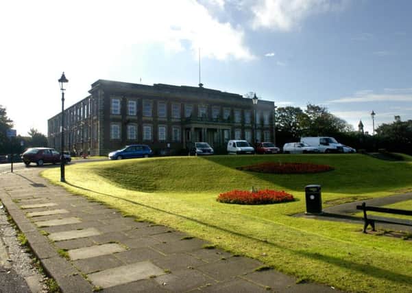 A councillor witnessed two teenagers being assaulted outside Morecambe town hall.