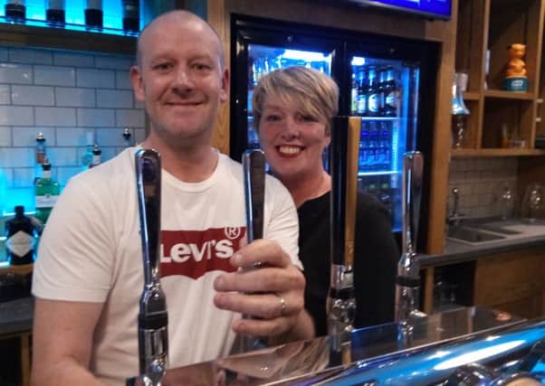 Graham and Tracy Huddleston are the new managers of the George in Torrisholme where they had their first date.