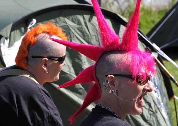 Punks at a previous festival at the Trimpell.