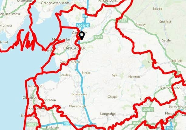 A map of the initial Boundary Commission proposals