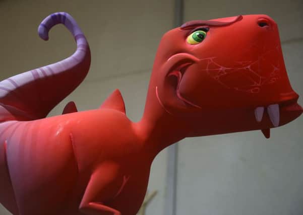 D is for Dinosaur sculpture which will be appearing at Light Up Lancaster