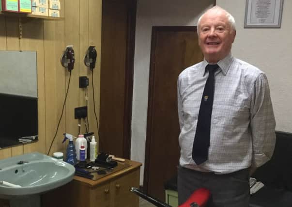 Raymond Griffiths is retiring after 54 years of cutting hair in Morecambe.